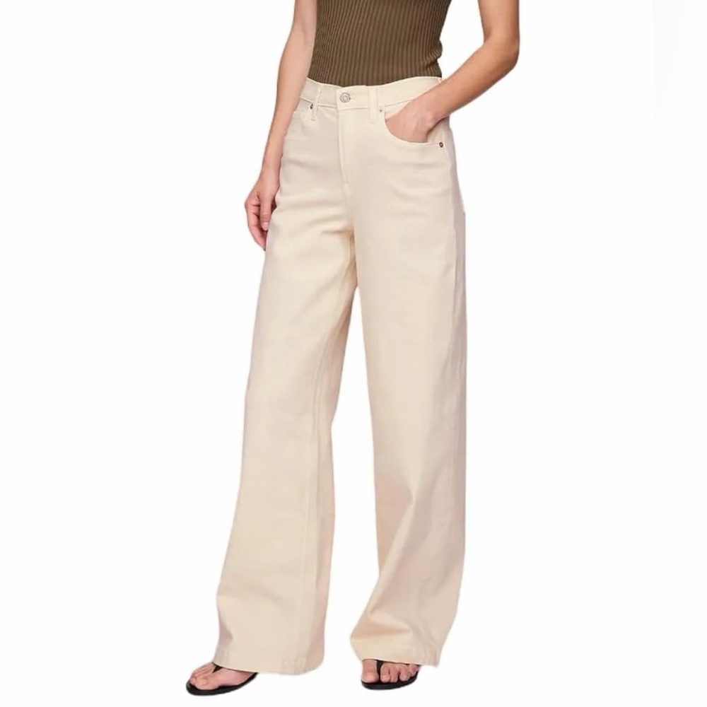 NWT GAP Wide Leg High Rise Pants in Cream